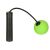 Wireless jump rope with green ball and black handle