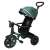 TRIKE FIX Elite green tricycle with push handle, canopy, and safety features