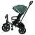 TRIKE FIX Elite green tricycle with push handle, canopy, and safety features