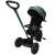 TRIKE FIX Elite green tricycle with push handle, canopy, and safety features