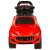 Front view of red push car for kids, with lights and sounds, 3-6 years old