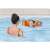Bestway Swim Safe arm floats for kids, L/XL size, orange with colorful design, in use