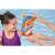 Bestway Swim Safe arm floats for kids, L/XL size, orange with colorful design, close-up of valve