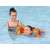 Bestway Swim Safe arm floats for kids, L/XL size, orange with colorful design, in use