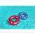Two Bestway Boat Swim Rings in a Pool, Red and Blue