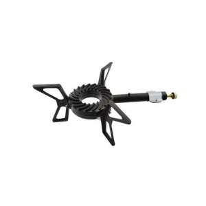 Газов котлон Flinke GB-100 от чугун, с 3 крака, за готвене на открито - Газова горелка