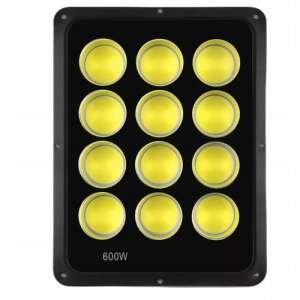 600W COB LED Zaplavové svetlo, 10000 Lumenov, Studená biela, IP66 Vodotesný, Uhol lúča 120 Stupňov - Reflektory a pracovné svetlá