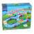Water park building blocks toy set, 39 pieces, blue, red, yellow, green, includes a boat, crane, and a figure, packaging