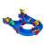 Water park building blocks toy set, 39 pieces, blue, red, yellow, green, includes a boat, crane, and a figure