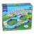 Water park building blocks toy set, 39 pieces, blue, red, yellow, green, includes a boat, crane, and a figure, packaging