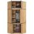 Akord S100 Kézműves Tölgy sarokszekrény belső polcokkal és akasztóval