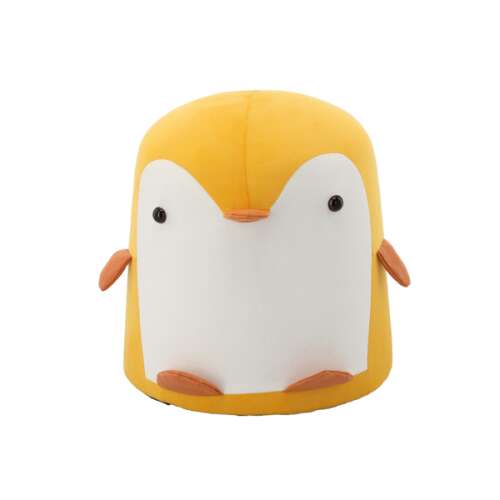 Sárga pingvin alakú gyerek puff, 28 x 34 cm