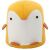 Vidám Pingvin Gyerekpuff - Sárga, sárga pingvin puff, elölnézet