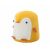 Szögletes nézet a Vidám Pingvin Gyerekpuffról - Sárga, sárga pingvin puff gyerekeknek