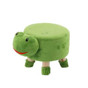 Béka puff gyerekeknek, zöld gyerekszék - Lábtartó, puff