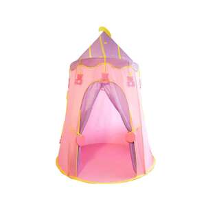 Cort de joacă roz și violet pentru copii, cu design cu stele și lună, perfect pentru joacă în interior și în aer liber - Malatec