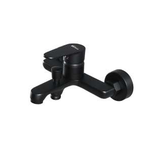 Colly schwarzer Badewannenhahn, Wandmontage, modernes Design - Leziter