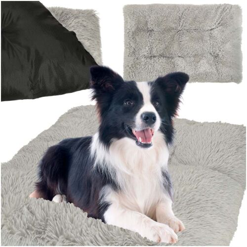 Pătură pentru câini PetComfort Pluș XXL Gri cu câine