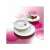 Luminarc Plumi 18 piece white dinnerware set, showing a deep plate, a shallow plate, and a dessert plate