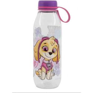 Nickelodeon Paw Patrol Skye Wasserflasche, 460 ml, BPA-frei, klarer Kunststoff, lila Deckel und Griff - Lebensmittel- & Getränkebehälter