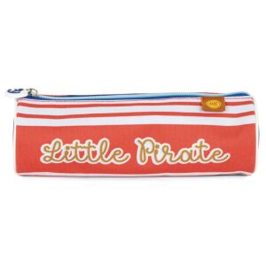 OOF Kalóz Kalóz Tolltartó - Piros-fehér csíkos design - Homyl