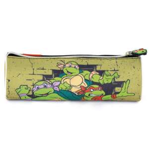 Tini Nindzsa Teknőcök tolltartó, zöld, mind a négy teknőccel, 21 cm - Homyl