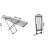 Massido Ursula Telescopic Clothes Dryer with Wheels, 20m drying surface, dimensions