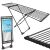 Massido Ursula telescopic clothes dryer, open and folded view