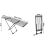 Massido Ursula clothes dryer dimensions, open and folded