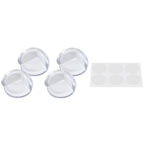 Sada 4 kusov transparentných silikónových chráničov rohov mobilných zariadení 131326507 - Bezpečnosť v byte