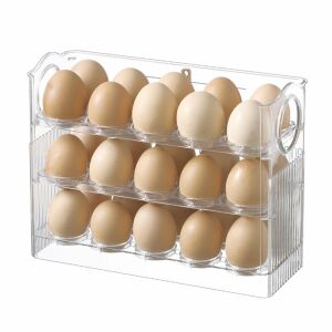 Praktikus 30 Egg Refrigerator Door Organizer - Kitchen storage rack