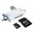 USB Card Reader, USB Type-C 3.1, Micro USB, SD Card, MicroSD/TF - White 131403078