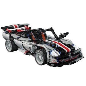 Andowl Versenyautó Építőkészlet - 509 db Mikrokocka - 6+