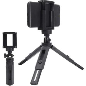 Mini trepied rotativ 360° pentru smartphone-uri și GoPro cu suport pentru telefon - Trepiede foto/video pentru telefoane/aparate