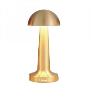 Andowl mushroom table lamp, gold finish - Nonbrand Table Lamp