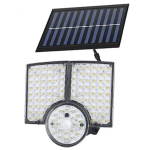Lampa Napelemes Mozgásérzékelő Lámpa - 112 LED - Kültéri z panelem słonecznym i światłami LED - Latarnia słoneczna