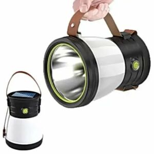 Lampa kempingowa SolarPower LED 3W z uchwytem i panelem solarnym - Latarnia słoneczna