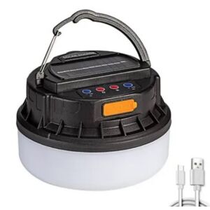 Lampa kempingowa LED Bluetooth zasilana energią słoneczną z kablem do ładowania USB - Latarnia słoneczna