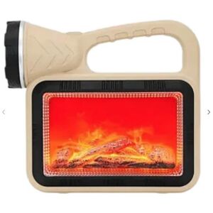 YD 2208 Napelemes Kempinglámpa - Kandallóláng Effektussal