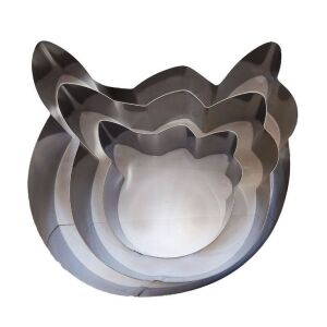 Formy na pečenie tort z nehrdzavejúcej ocele Hello Kitty, 3-dielna súprava - Kuchyňa a stravovanie