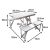 Dimensions of Aluminum Foldable Picnic Table with 4 Seats