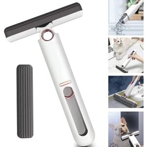 Mini Mop do czyszczenia okien z mikrofibry z głowicą zamienną i przykładami użycia - Materac plażowy, krzesło plażowe