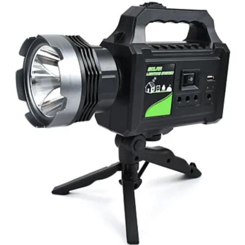 GDPlus Solar Lighting Kit with Tripod and Power Bank
