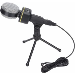 Andowl QY-920 condenser microphone on tripod stand - Audio