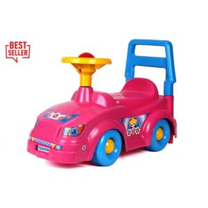 Pink Járóka Autó ride-on toy car for toddlers 1-3 years old - Baby Walker