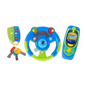 Kaichi baby toy set: steering wheel, phone, and keys - Musical Toy
