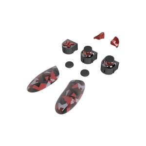 Комплект модули Thrustmaster eSwap X Hot Swap - Червен: Включва червени аналогови джойстици, D-pad, бутони и дръжки за контролера Thrustmaster eSwap X Pro - Гейминг