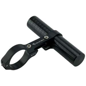 Velotech kormánybővítő, fekete alumínium, 31,8 mm-es kormányátmérő, 22,2 mm-es állványátmérő - BikeTrade