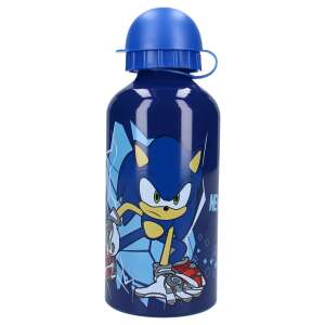 Sticlă de apă din aluminiu Sonic the Hedgehog, 500ml, albastră, cu capac de protecție - Transportatori de alimente și băuturi