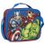 Close-up of Avengers Team lunch bag featuring Captain America, Thor, Iron Man, and Hulk